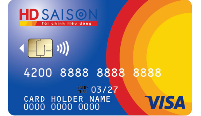 Mẫu thẻ tín dụng HD SAISON